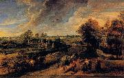 Peter Paul Rubens Return from the Fields Spain oil painting artist